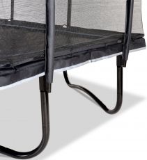 Батут EXIT PeakPro 275 x 458 см, black, зі сходами і сіткою